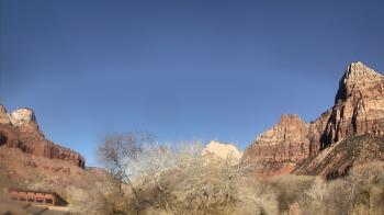 Weather camera view of Zion Canyon Village.