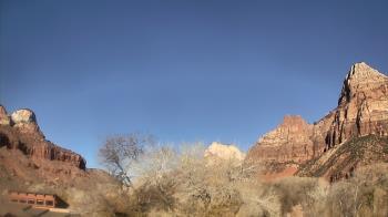 Weather camera view of Zion Canyon Village.