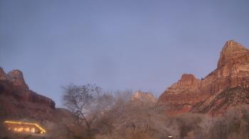 Weather camera view of Zion Canyon Village.