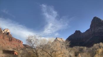 Weather camera view of Zion Canyon Village.