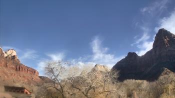 Weather camera view of Zion Canyon Village.