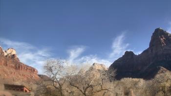 Weather camera view of Zion Canyon Village.