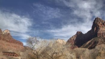 Weather camera view of Zion Canyon Village.
