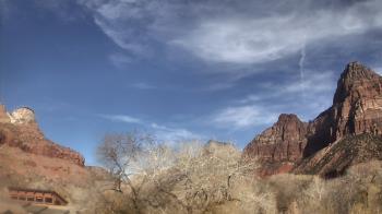 Weather camera view of Zion Canyon Village.