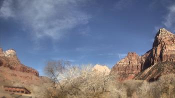 Weather camera view of Zion Canyon Village.