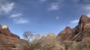Weather camera view of Zion Canyon Village.