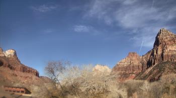 Weather camera view of Zion Canyon Village.