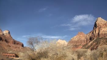 Weather camera view of Zion Canyon Village.