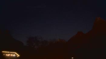 Weather camera view of Zion Canyon Village.