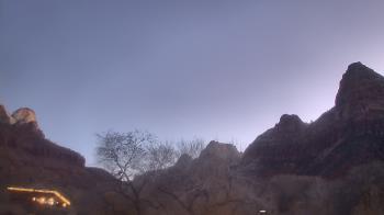 Weather camera view of Zion Canyon Village.