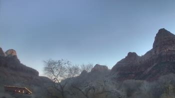 Weather camera view of Zion Canyon Village.