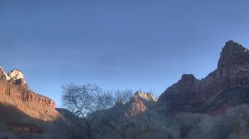 Weather camera view of Zion Canyon Village.