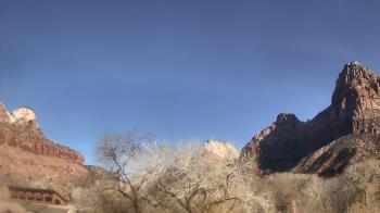 Weather camera view of Zion Canyon Village.