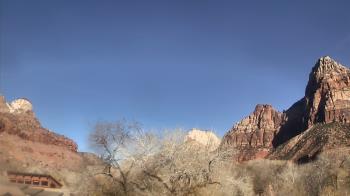 Weather camera view of Zion Canyon Village.
