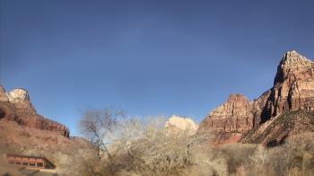 Weather camera view of Zion Canyon Village.
