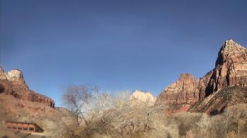 Weather camera view of Zion Canyon Village.