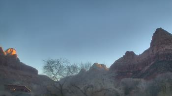 Weather camera view of Zion Canyon Village.
