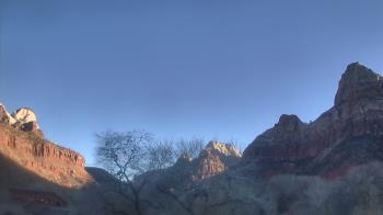 Weather camera view of Zion Canyon Village.