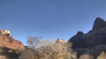 Weather camera view of Zion Canyon Village.