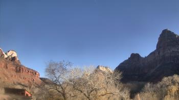 Weather camera view of Zion Canyon Village.