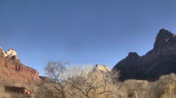 Weather camera view of Zion Canyon Village.