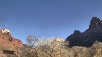 Weather camera view of Zion Canyon Village.