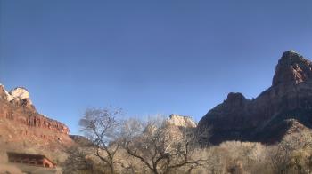 Weather camera view of Zion Canyon Village.