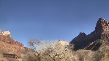 Weather camera view of Zion Canyon Village.