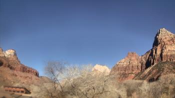 Weather camera view of Zion Canyon Village.