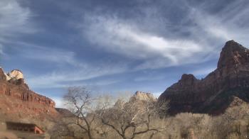 Weather camera view of Zion Canyon Village.
