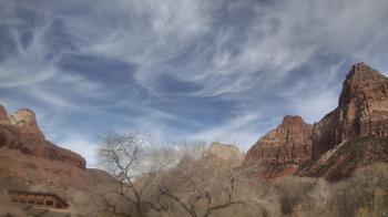 Weather camera view of Zion Canyon Village.
