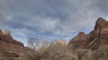 Weather camera view of Zion Canyon Village.