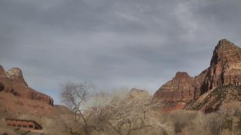 Weather camera view of Zion Canyon Village.