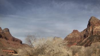 Weather camera view of Zion Canyon Village.