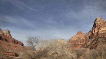 Weather camera view of Zion Canyon Village.