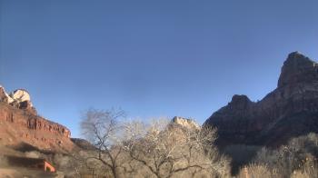 Weather camera view of Zion Canyon Village.