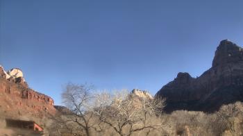 Weather camera view of Zion Canyon Village.