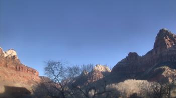 Weather camera view of Zion Canyon Village.