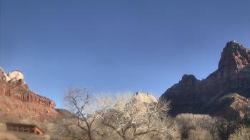 Weather camera view of Zion Canyon Village.