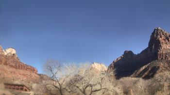 Weather camera view of Zion Canyon Village.