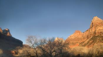Weather camera view of Zion Canyon Village.