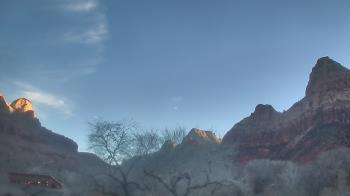 Weather camera view of Zion Canyon Village.