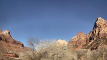 Weather camera view of Zion Canyon Village.