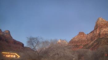 Weather camera view of Zion Canyon Village.
