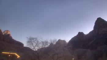 Weather camera view of Zion Canyon Village.