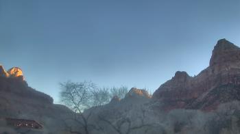 Weather camera view of Zion Canyon Village.
