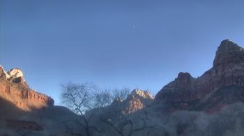 Weather camera view of Zion Canyon Village.