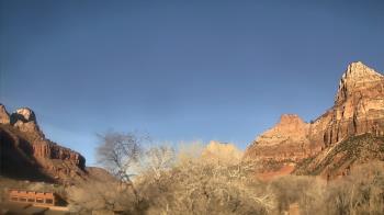 Weather camera view of Zion Canyon Village.