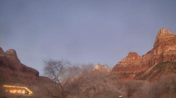Weather camera view of Zion Canyon Village.