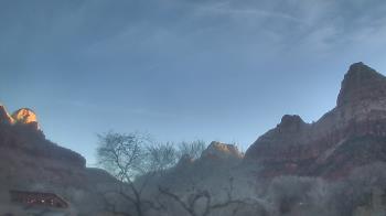 Weather camera view of Zion Canyon Village.